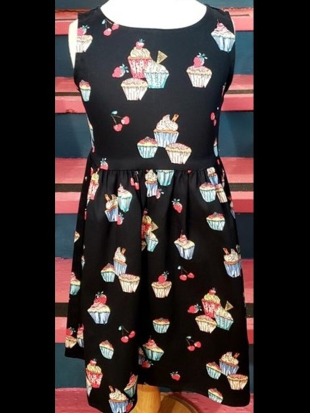 New Eva Rose Cupcake Print Girls Dress